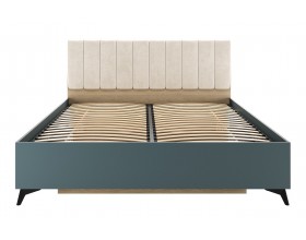 ЕВА Кровать 1600 с ортопедом Дуб Экспресив песочный Маренго