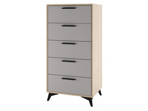 ЕВА Комод 570 5Я Дуб Экспресив песочный Рейн