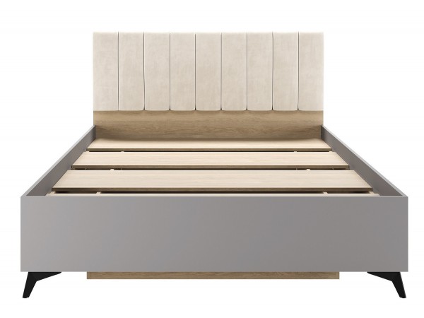 ЕВА Кровать 1400 с настилом ЛДСП Дуб Экспресив песочный Рейн