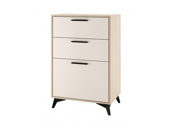 ЕВА Тумба 600 1С2Я Дуб Экспресив песочный Сатин