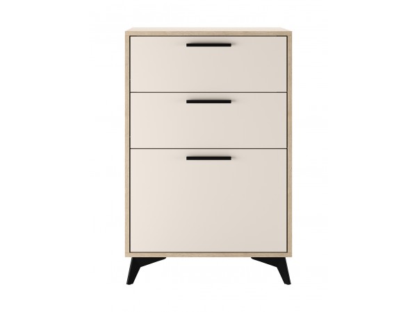 ЕВА Тумба 600 1С2Я Дуб Экспресив песочный Сатин