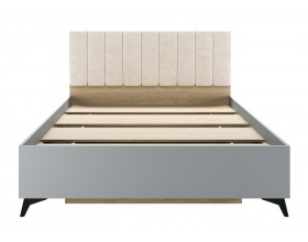 ЕВА Кровать 1400 с настилом ЛДСП Дуб Экспресив песочный Фрост