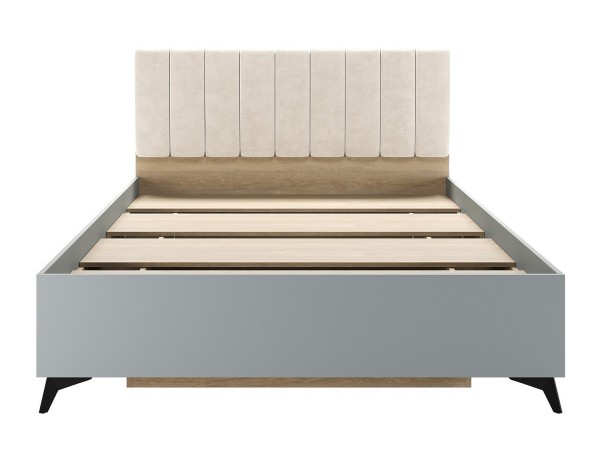 ЕВА Кровать 1400 с настилом ЛДСП Дуб Экспресив песочный Фрост