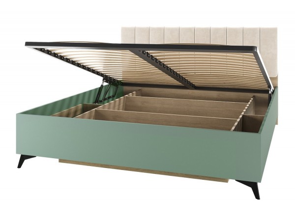 ЕВА Кровать 1600 с ортопедом Дуб Экспресив песочный Муссон