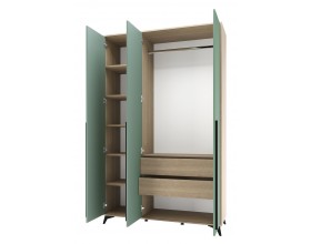 ЕВА Шкаф 1360 3С2Я Дуб Экспресив песочный Муссон