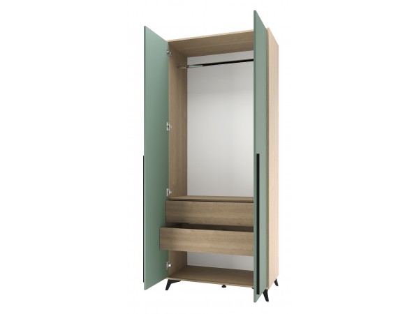 ЕВА Шкаф 920 2С2Я Дуб Экспресив песочный Муссон