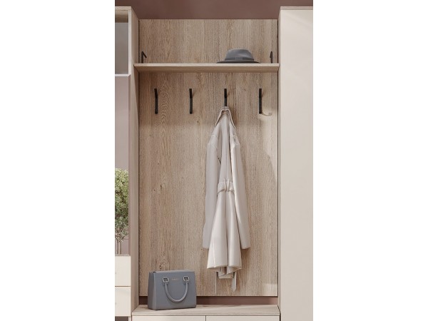 ИТАЛИЯ Вешалка В-800 Дуб Экспресив песочный-Сатин