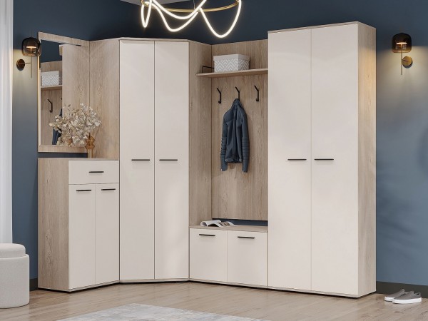 ИТАЛИЯ Вешалка В-800 Дуб Экспресив песочный-Сатин