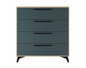 ЕВА Комод 900 4Я Дуб Экспресив песочный Маренго