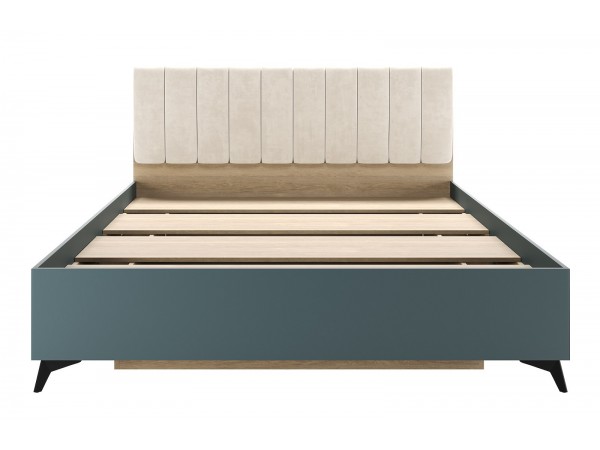 ЕВА Кровать 1600 с настилом ЛДСП Дуб Экспресив песочный Маренго