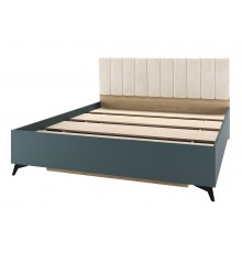 ЕВА Кровать 1600 с настилом ЛДСП Дуб Экспресив песочный Маренго