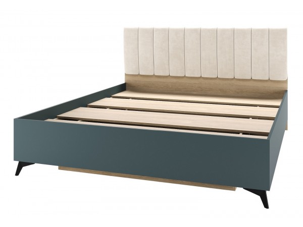 ЕВА Кровать 1600 с настилом ЛДСП Дуб Экспресив песочный Маренго