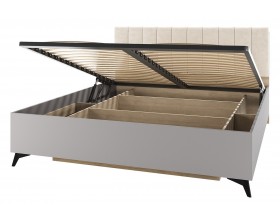 ЕВА Кровать 1600 с ортопедом Дуб Экспресив песочный Рейн