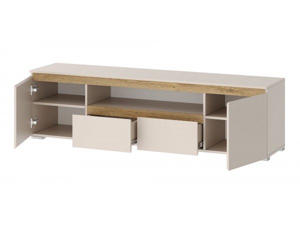 ГРЕТТА Тумба 1800 2С2Я Кашемир-Дуб экспресив песочный